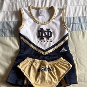 Adidas Navy and Gold Cheerleader Set